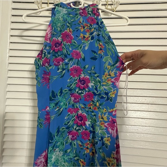 Chetta B Floral Dress,Color Blue,Size S,Made in Vietnam - Picture 8 of 8